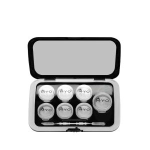 Pro Travel Makeup Case with Mirror - Silver