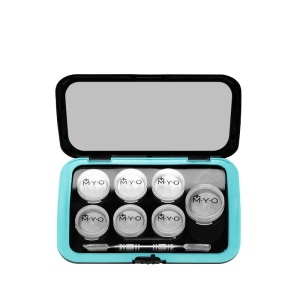 Pro Travel Makeup Case with Mirror - Ice Blue